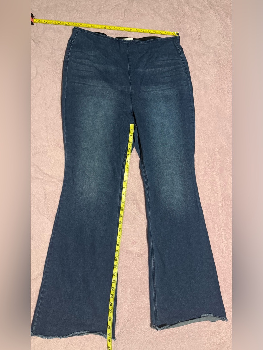 Knox Rose Dark Blue Flare Jeans